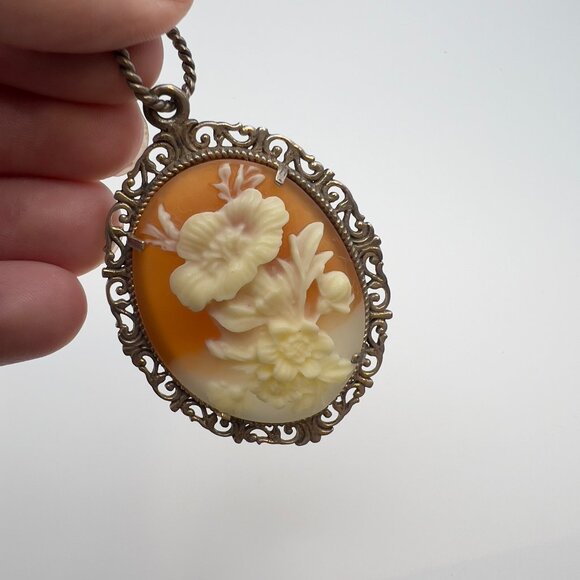 Vintage ExEx Claudia Agudelo Floral Carved Brooch Sterling Silver - Picture 1 of 9